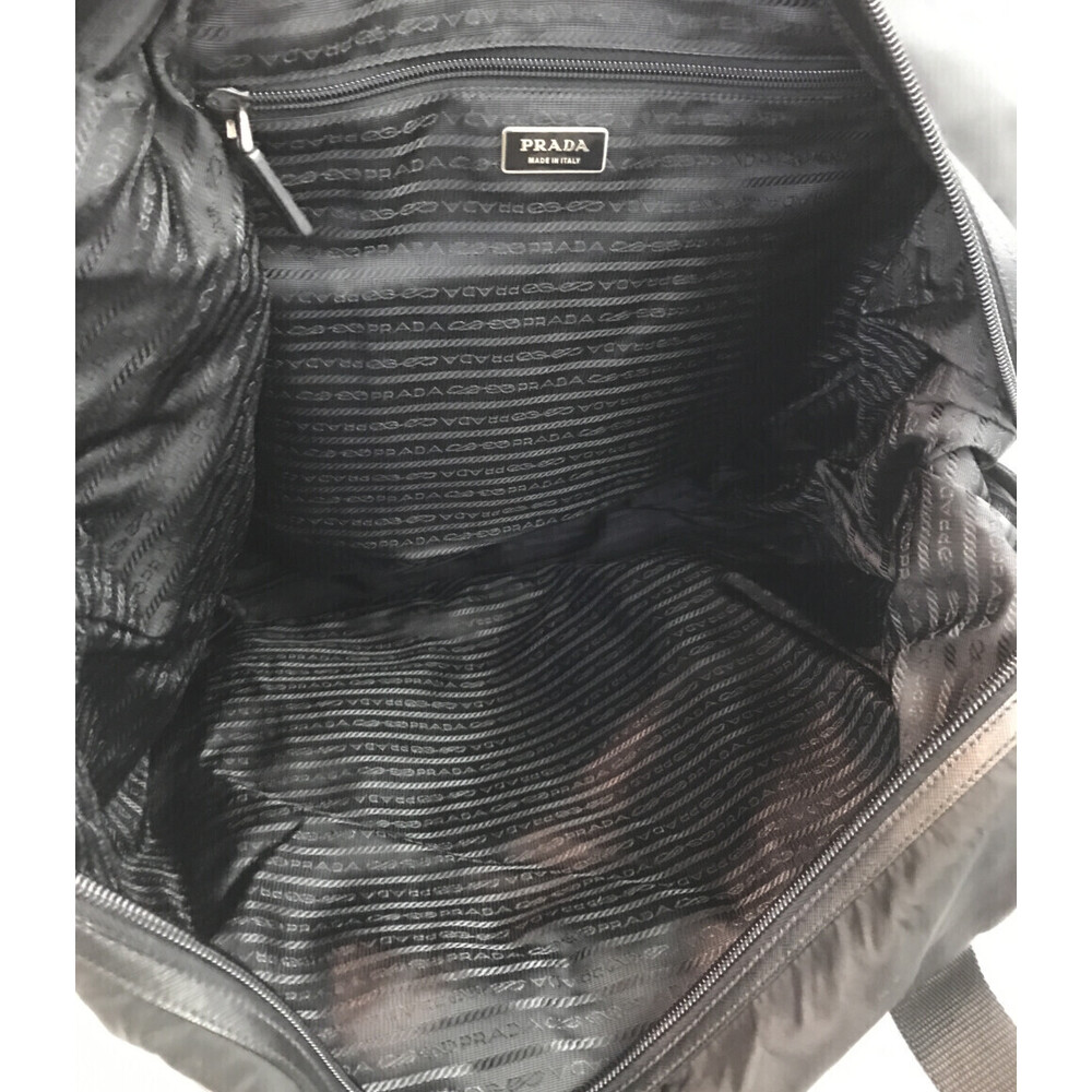 Prada bag duffle Bag Travel Black Boston Tessuto - Picture 3 of 6